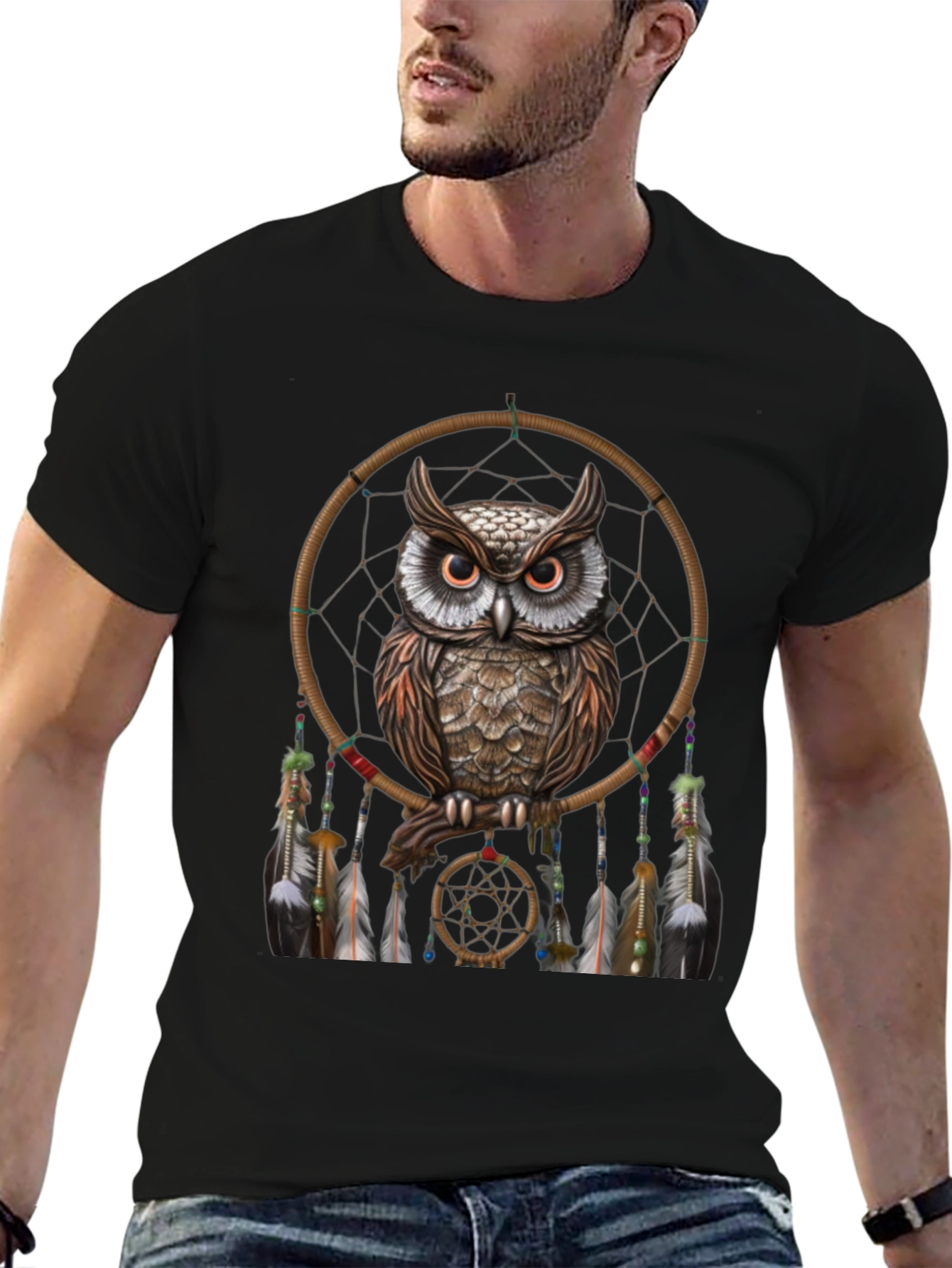 Owl Dreamcatcher Graphic Tee