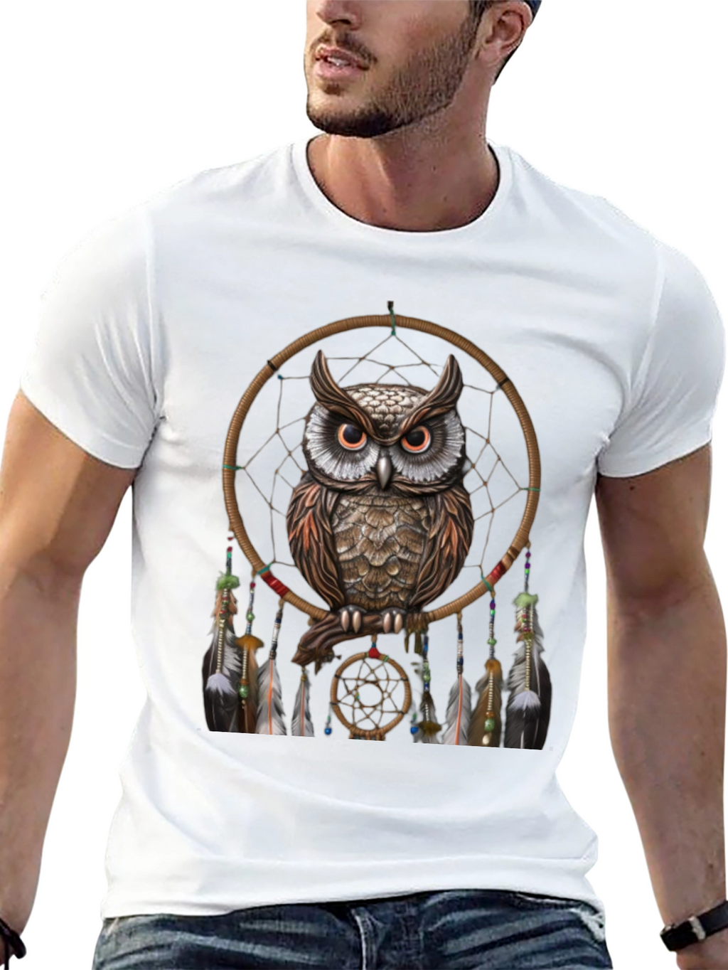 Owl Dreamcatcher Graphic Tee