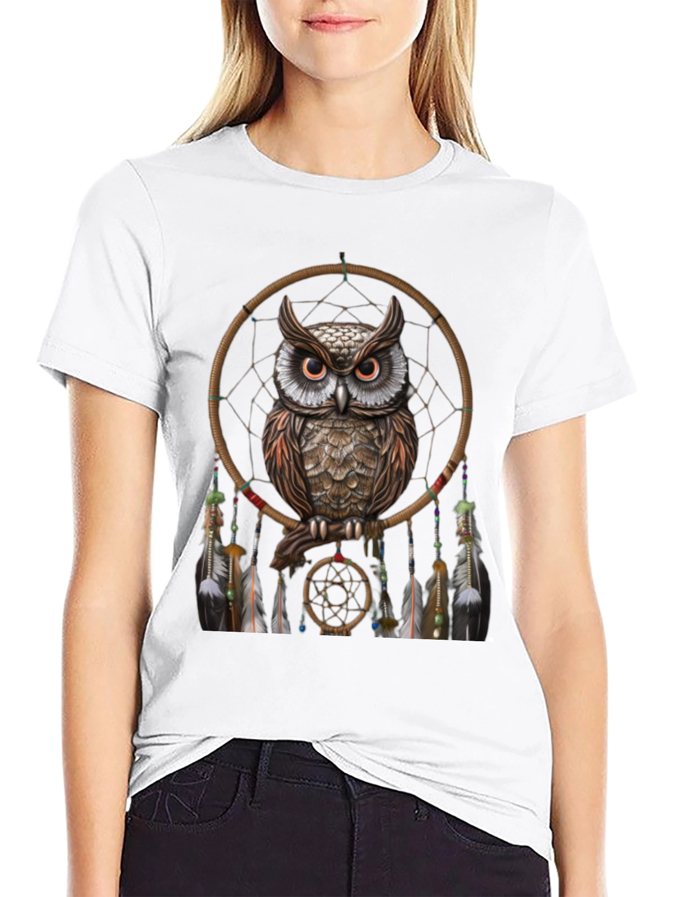 Owl Dreamcatcher Graphic Tee