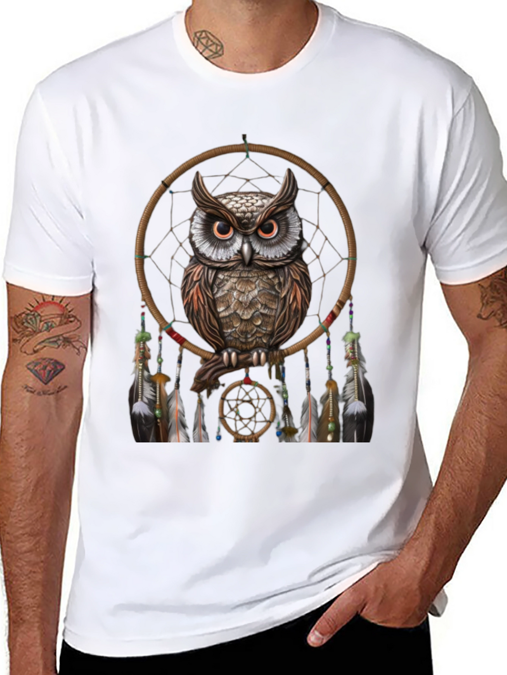 Owl Dreamcatcher Graphic Tee