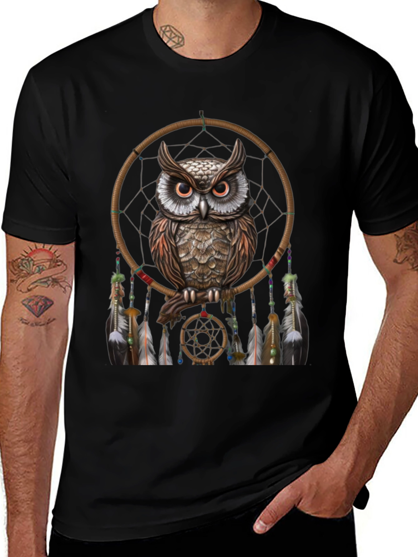 Owl Dreamcatcher Graphic Tee