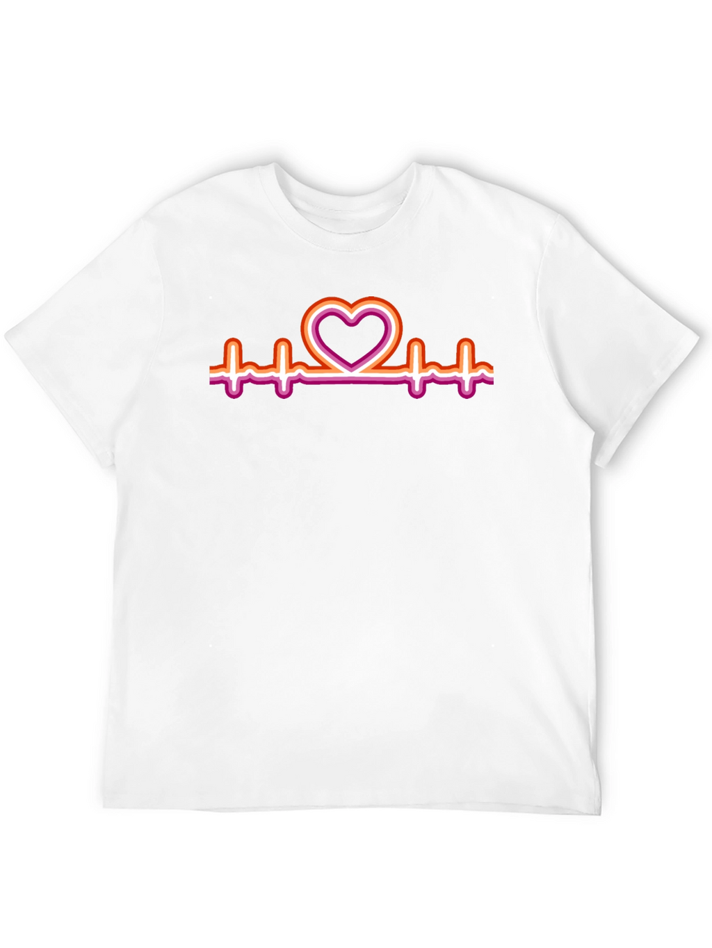 Lesbian Heartbeat Pride T-Shirt
