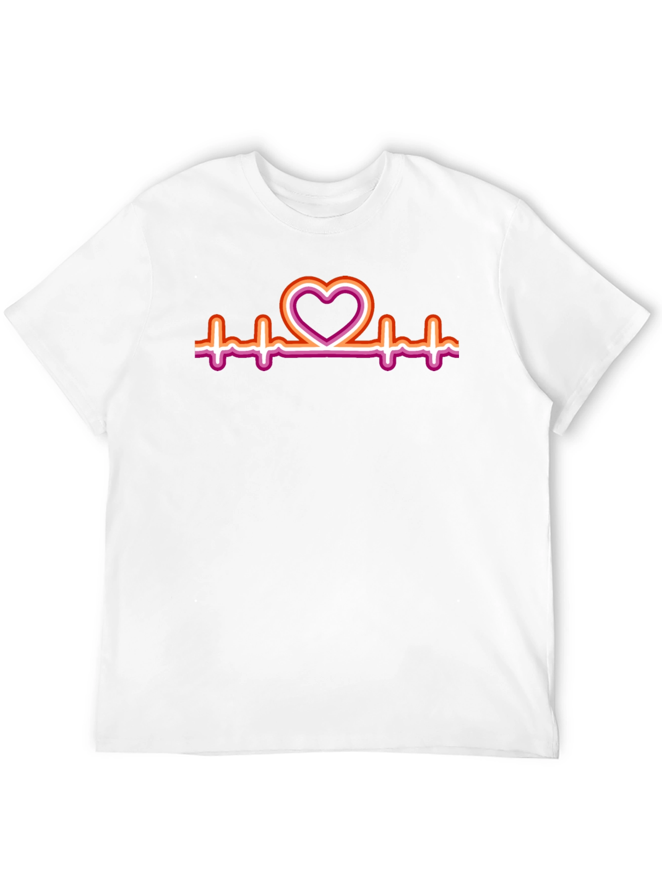 Lesbian Heartbeat Pride T-Shirt