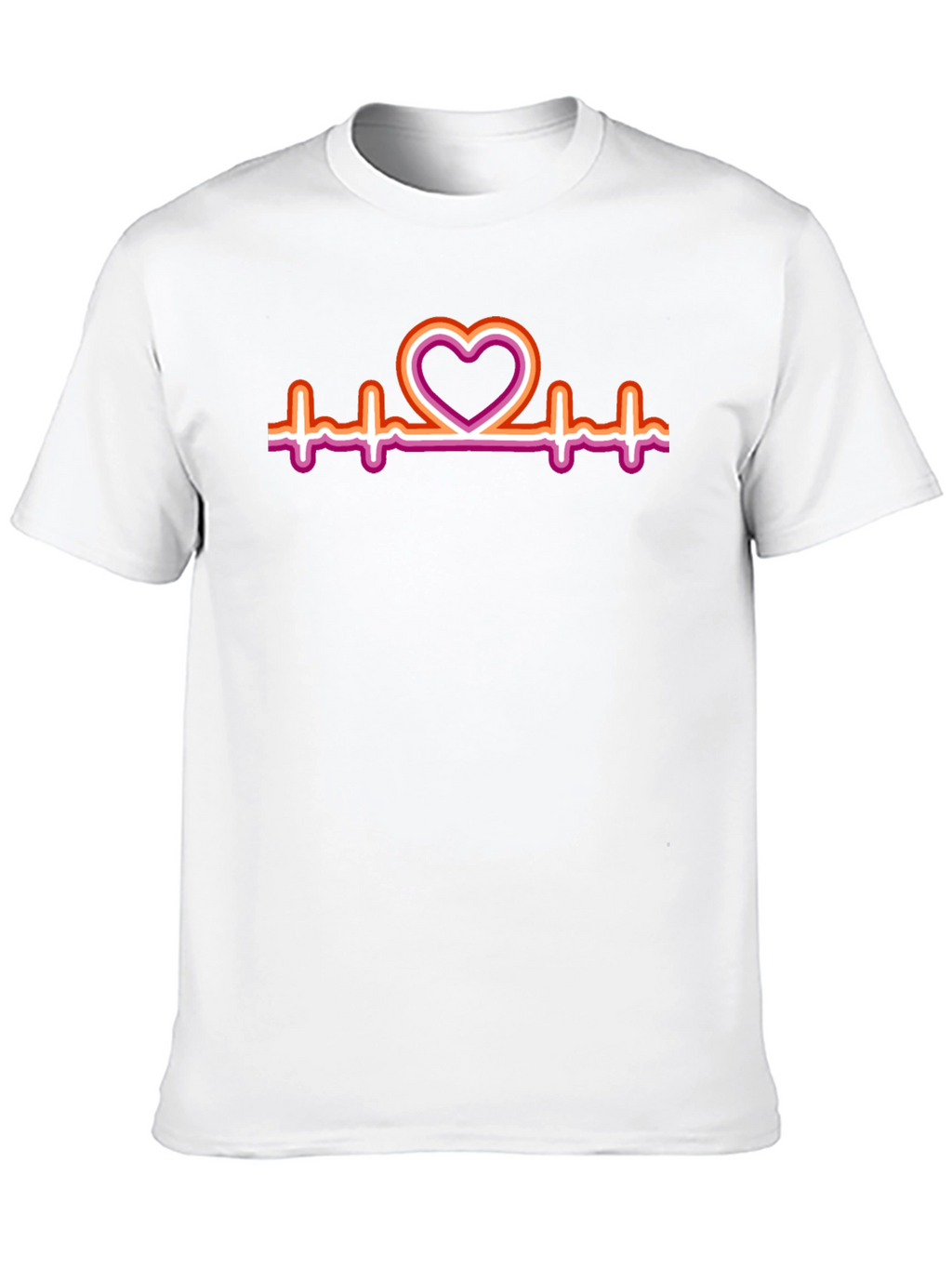 Lesbian Heartbeat Pride T-Shirt