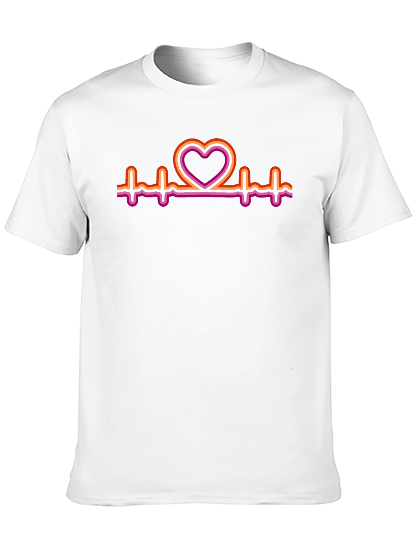 Lesbian Heartbeat Pride T-Shirt