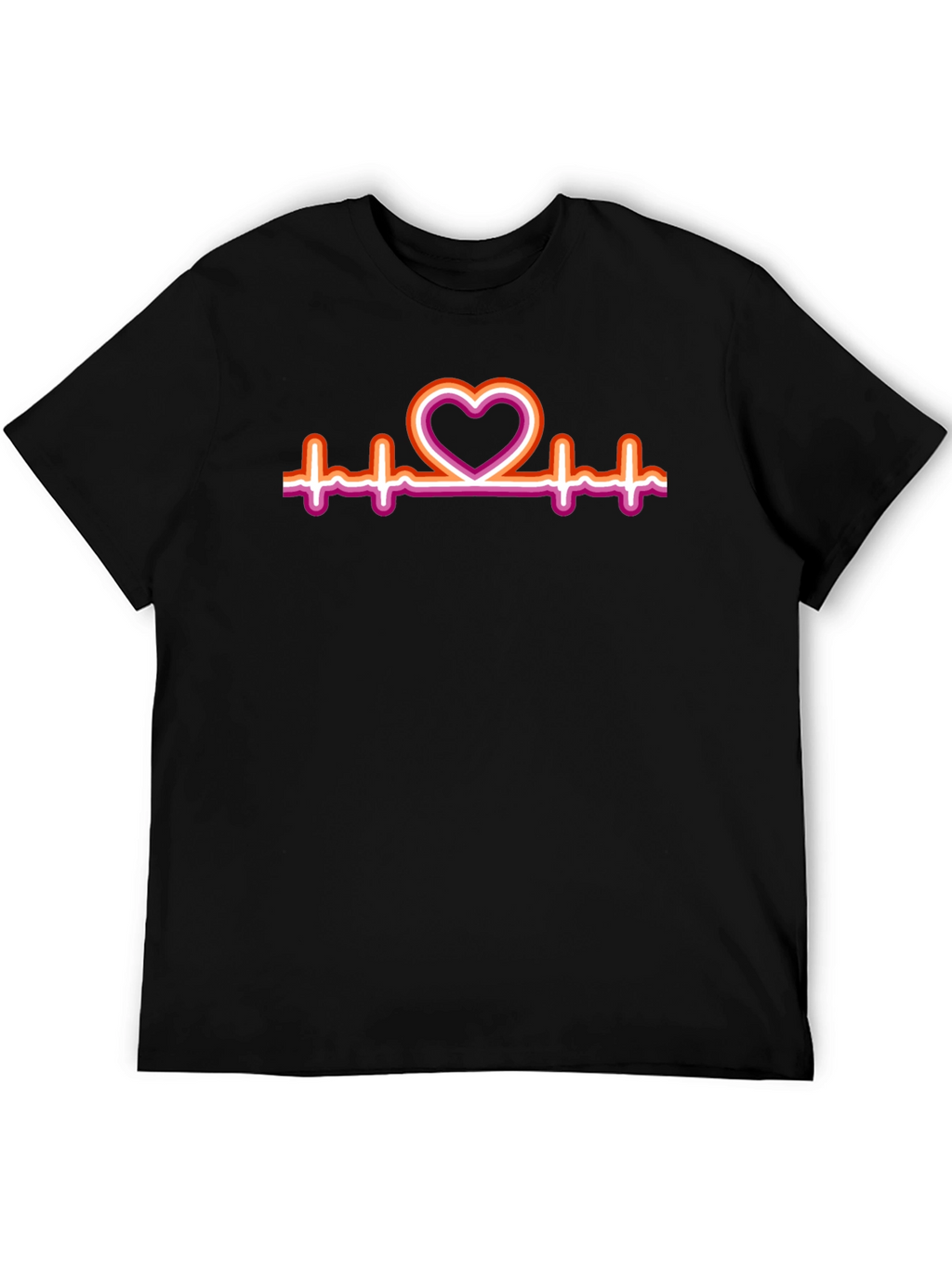 Lesbian Heartbeat Pride T-Shirt