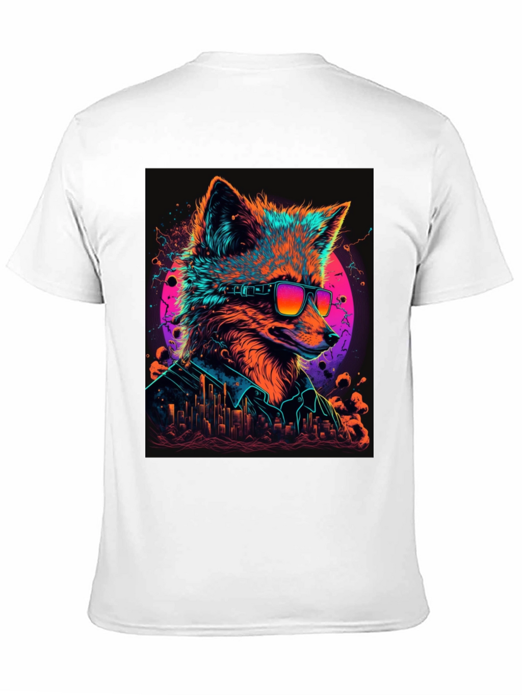 Cool Fox Graphic T-Shirt - Mens Black Tee