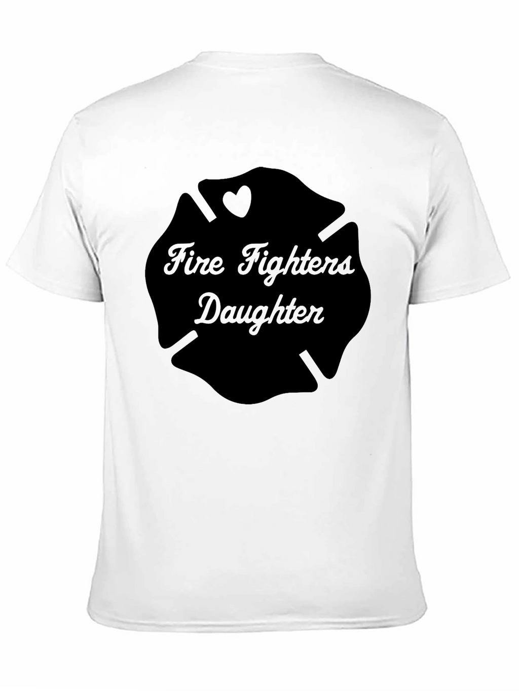 Firefighters Daughter Black T-Shirt
