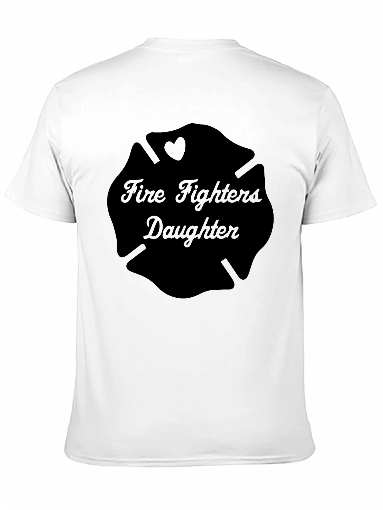 Firefighters Daughter Black T-Shirt