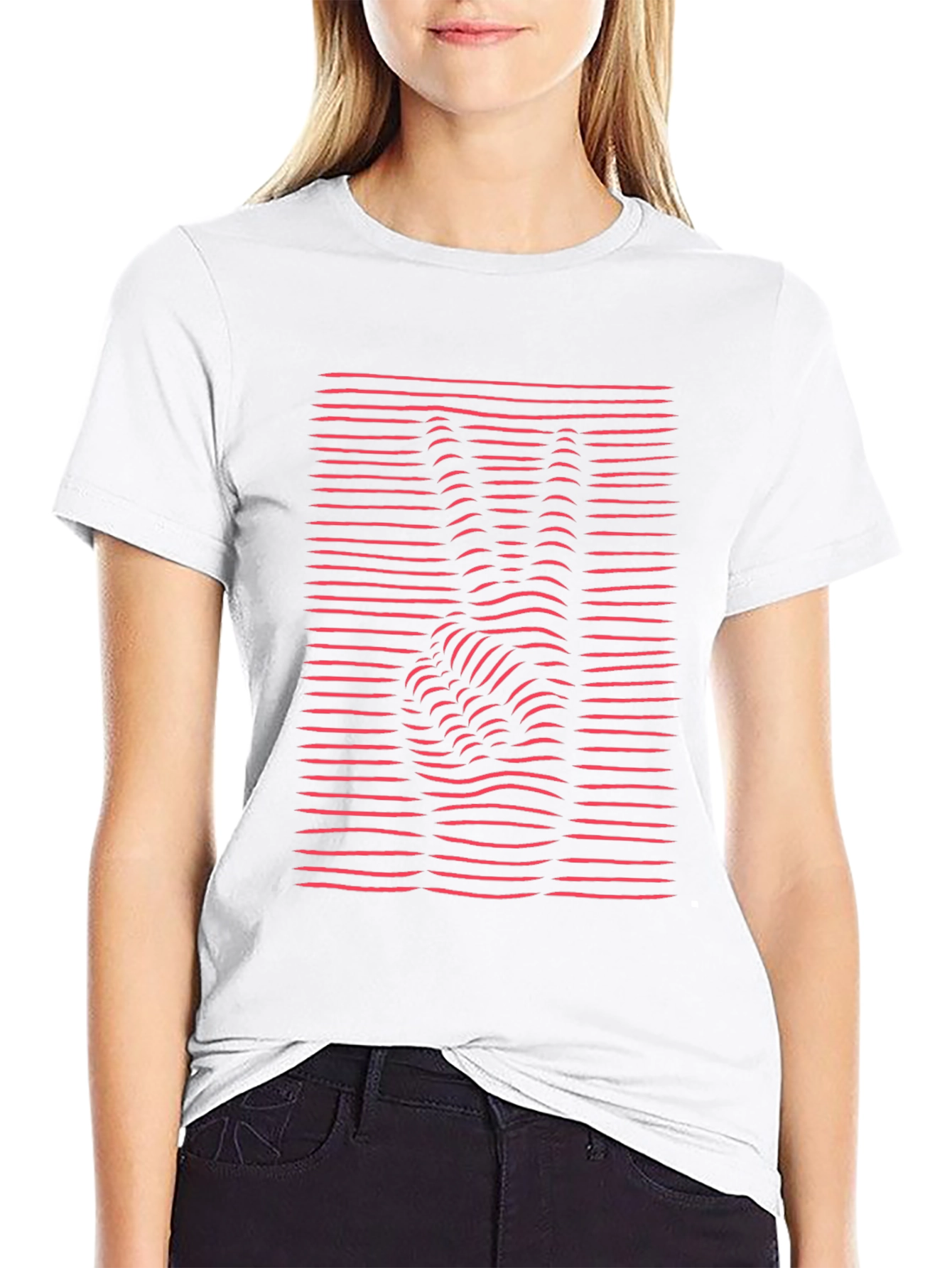 Retro Peace Sign Graphic Tee - Black