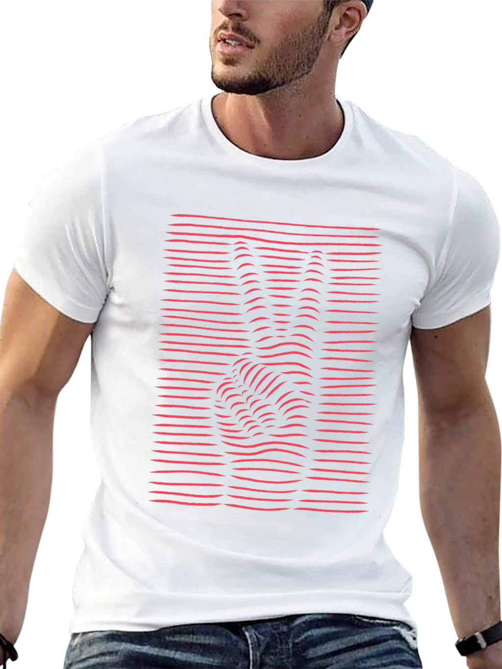 Retro Peace Sign Graphic Tee - Black