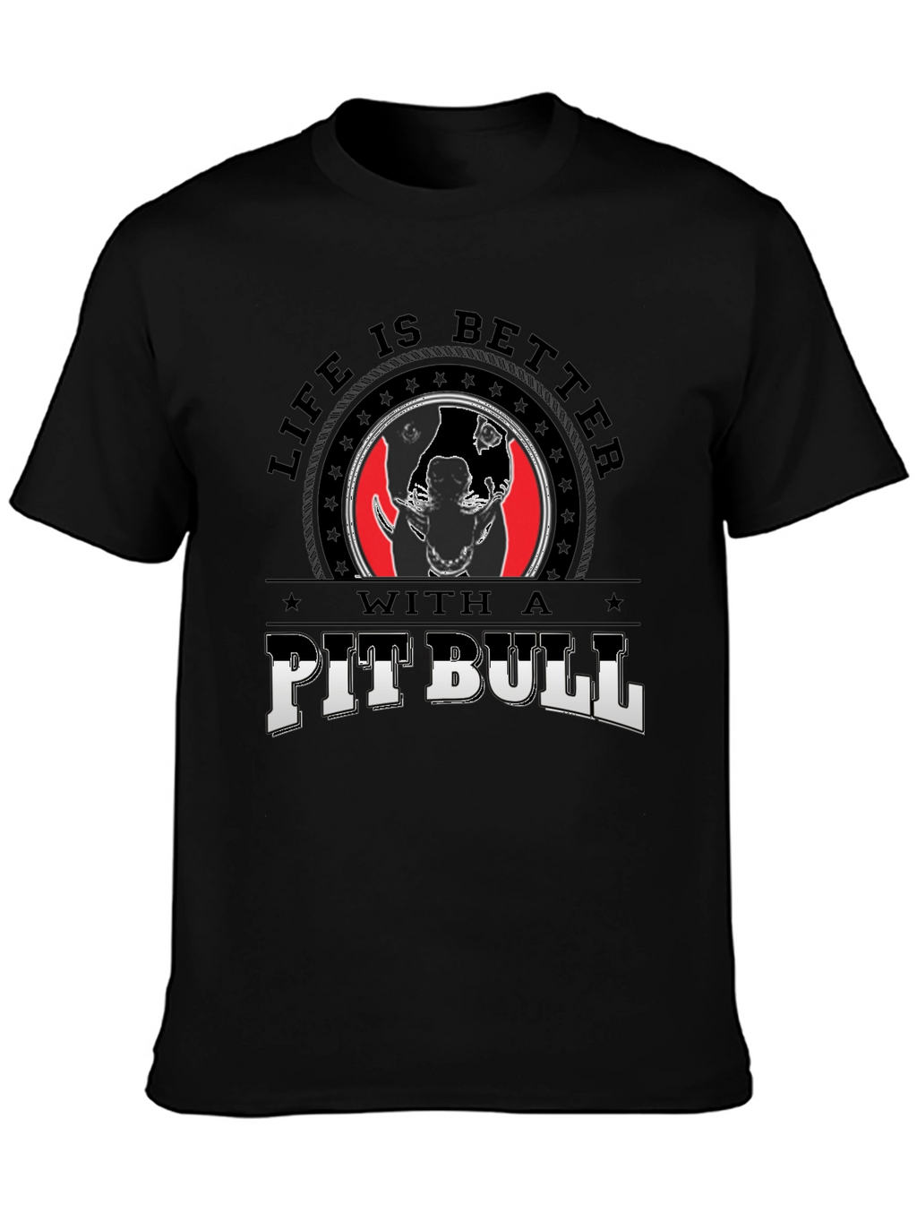 Life is Better With A Pitbull Graphic Tee
