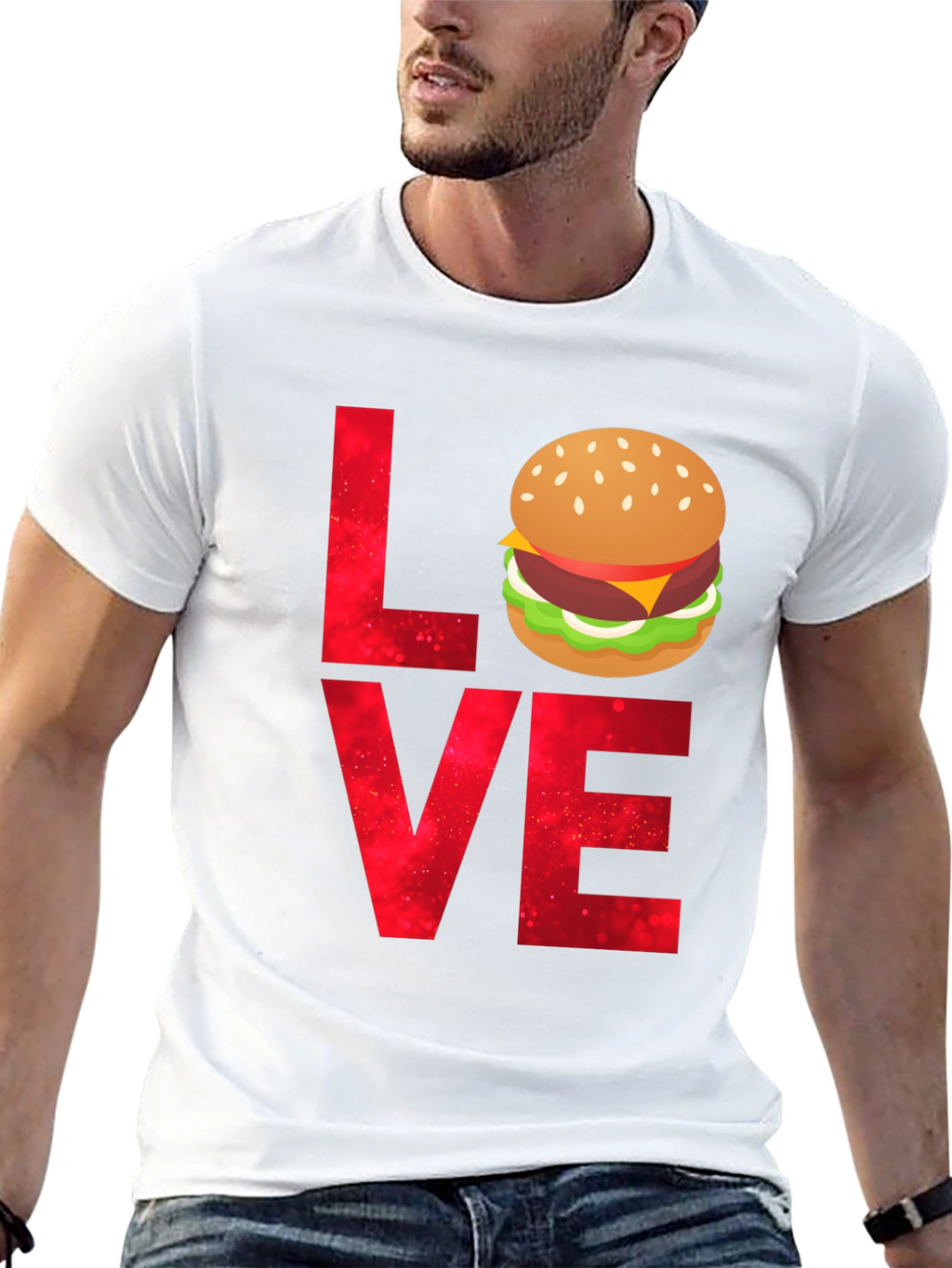 Love Burger T-Shirt - Foodie Tee
