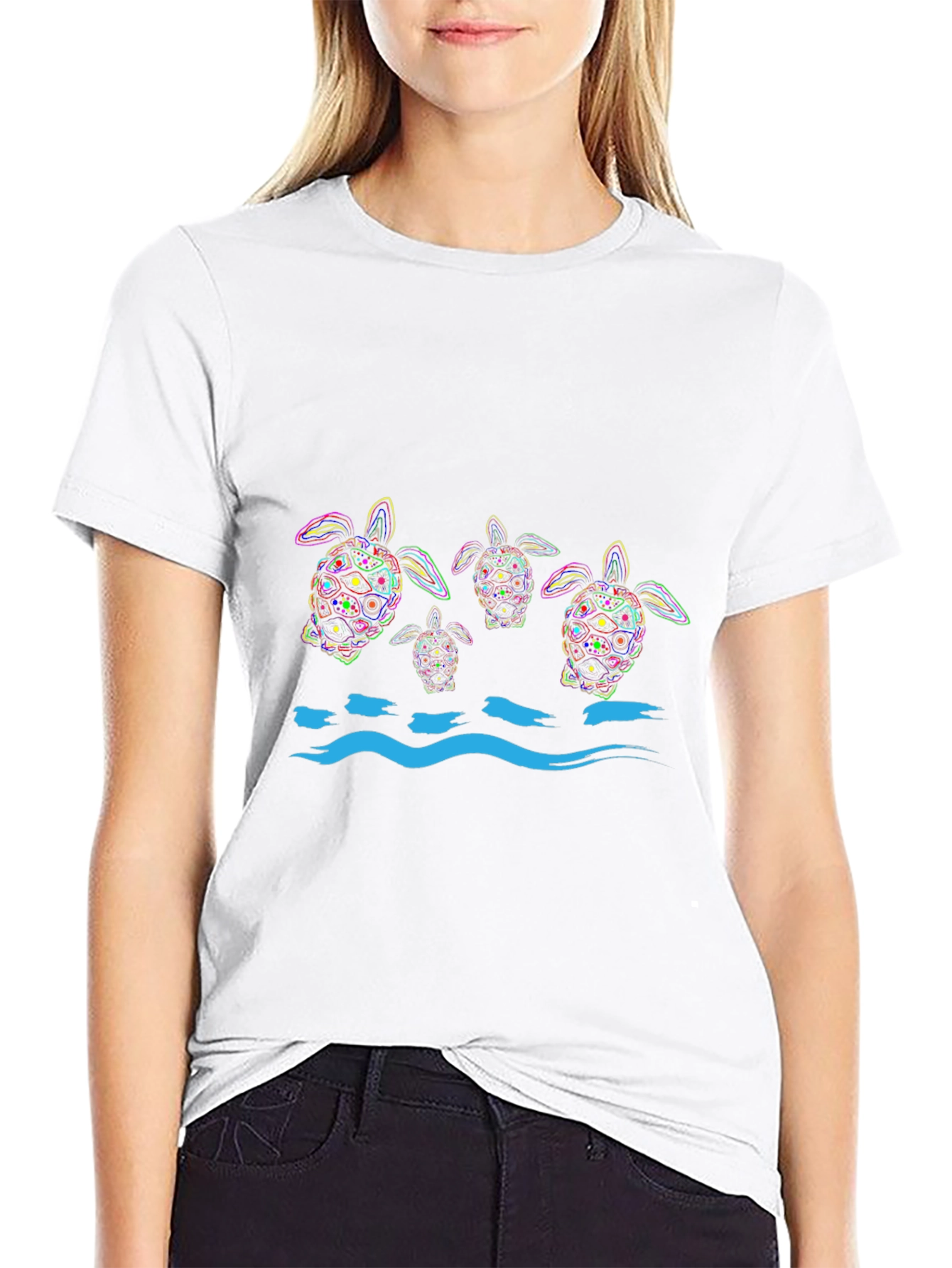 Sea Turtle Graphic Print T-Shirt