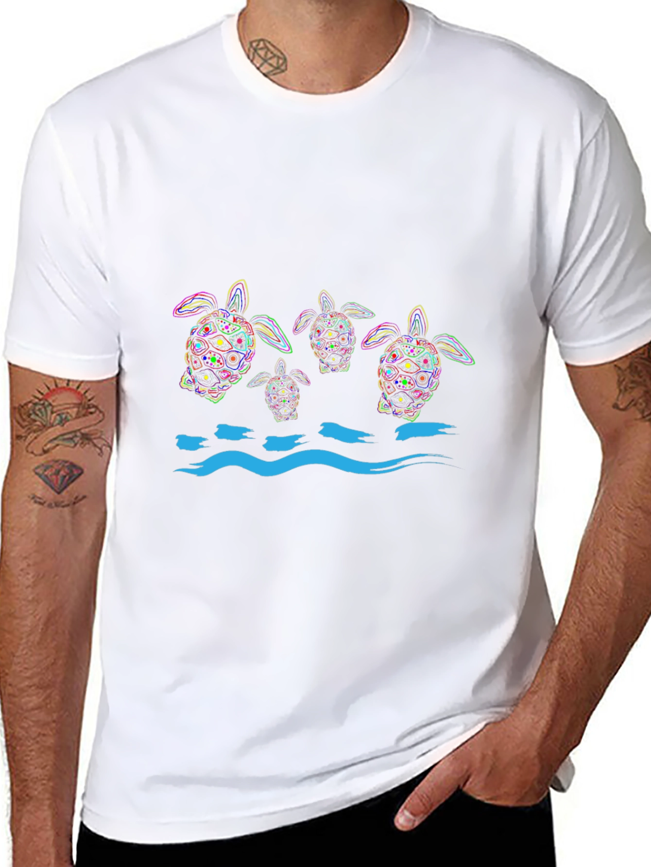 Sea Turtle Graphic Print T-Shirt