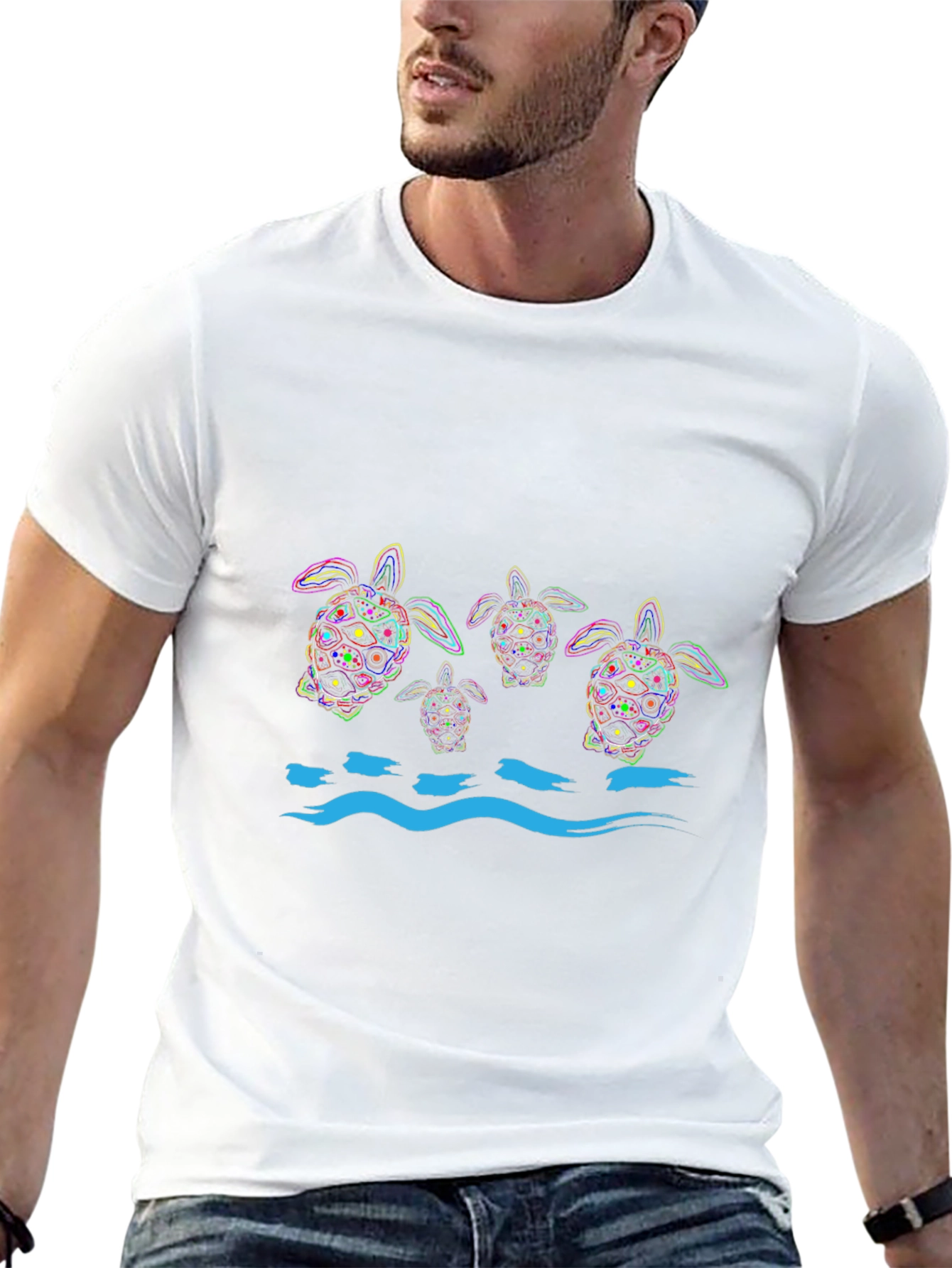 Sea Turtle Graphic Print T-Shirt