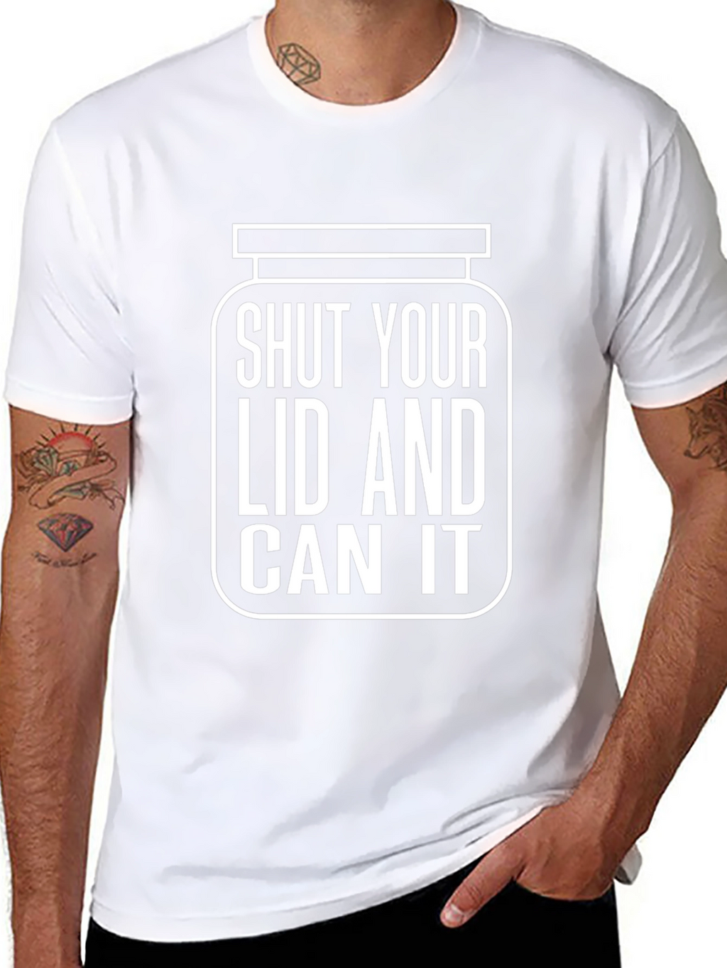 Shut Your Lid and Can It Humor T-Shirt