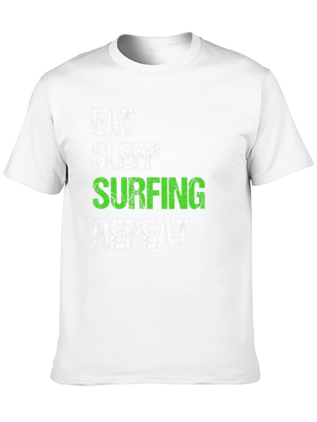 Eat Sleep Surfing Repeat Black T-Shirt
