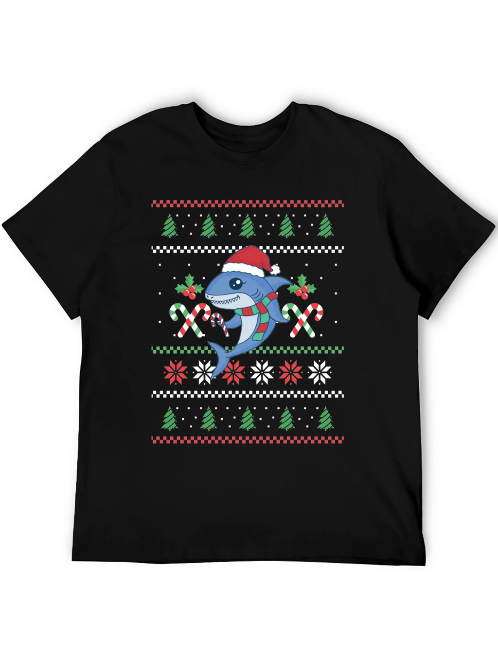 Christmas Shark Ugly Sweater T-Shirt