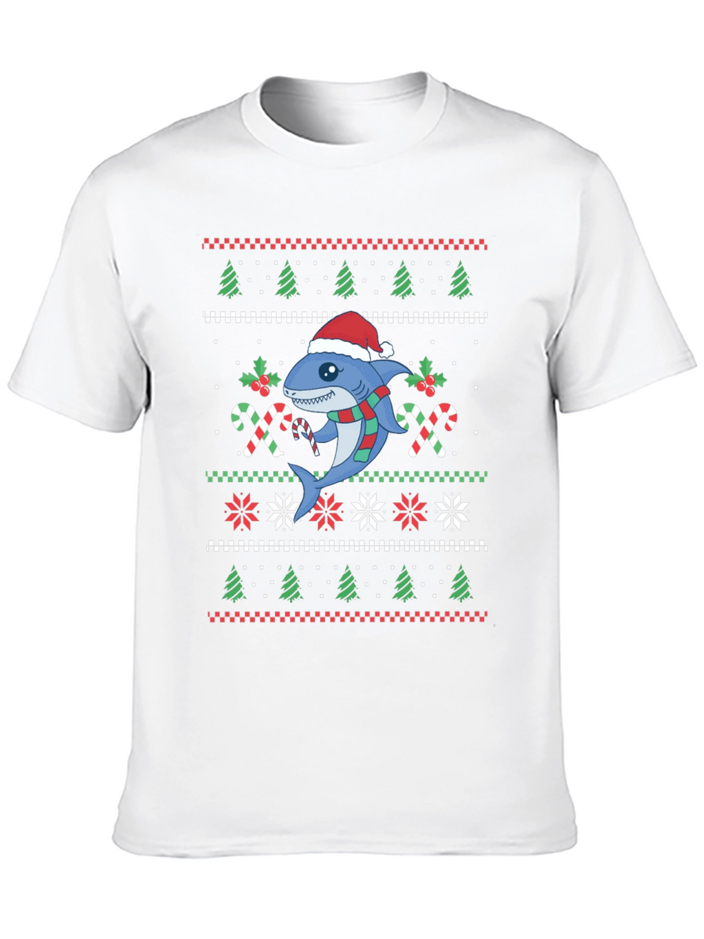 Christmas Shark Ugly Sweater T-Shirt
