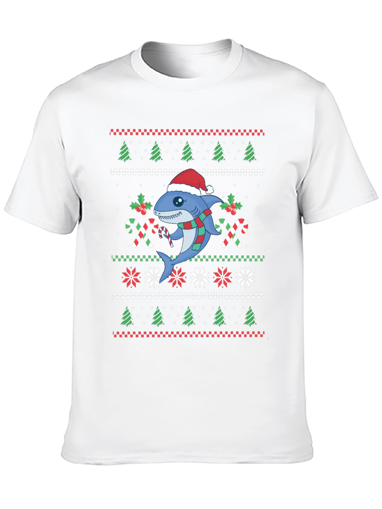 Christmas Shark Ugly Sweater T-Shirt