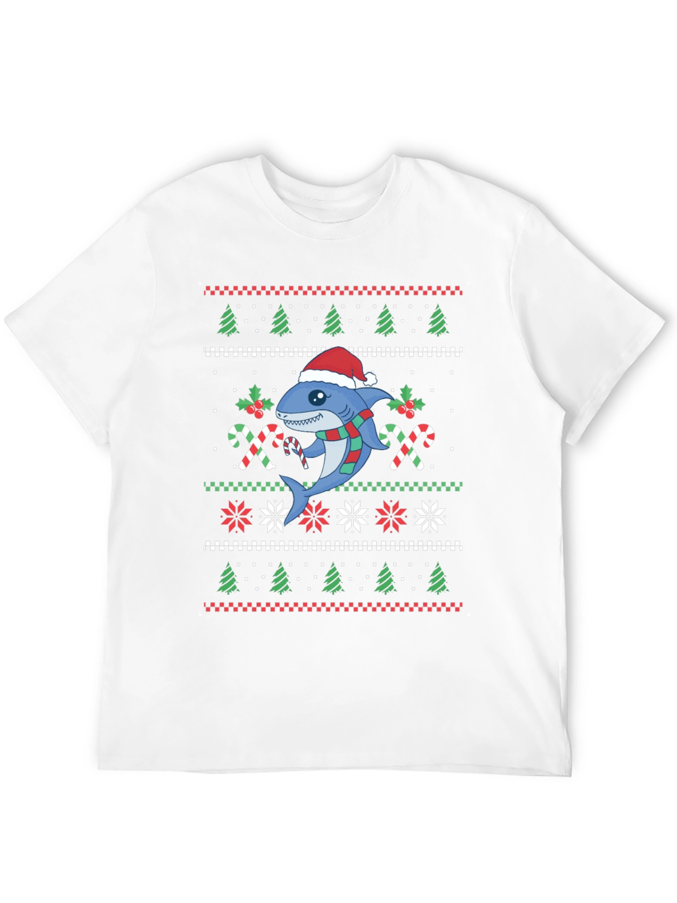 Christmas Shark Ugly Sweater T-Shirt