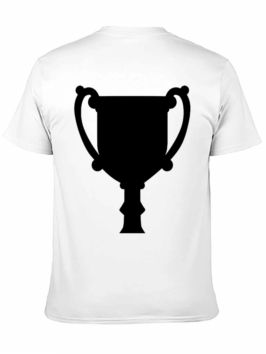 Mens Black Trophy Graphic Tee - Casual Style