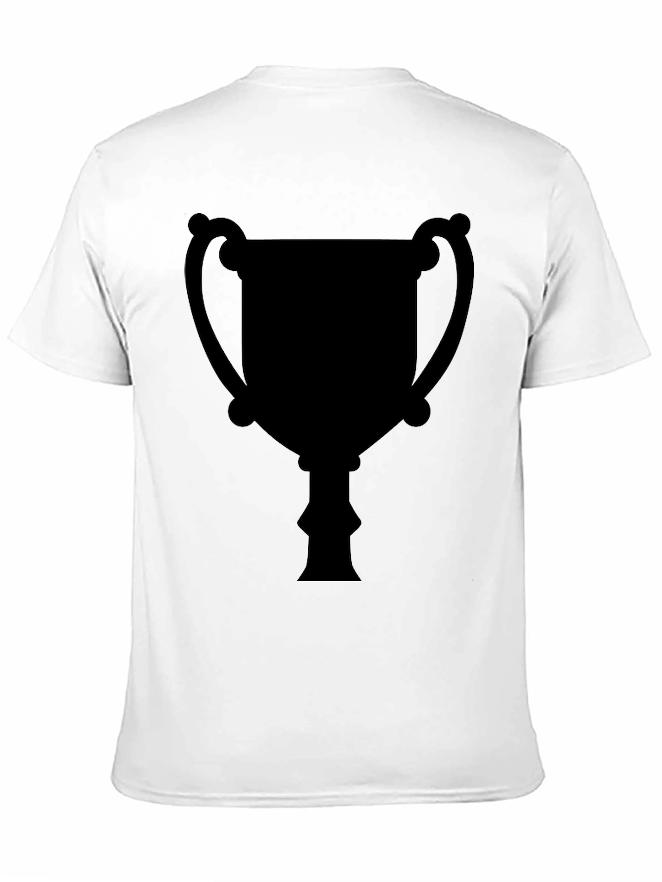 Mens Black Trophy Graphic Tee - Casual Style