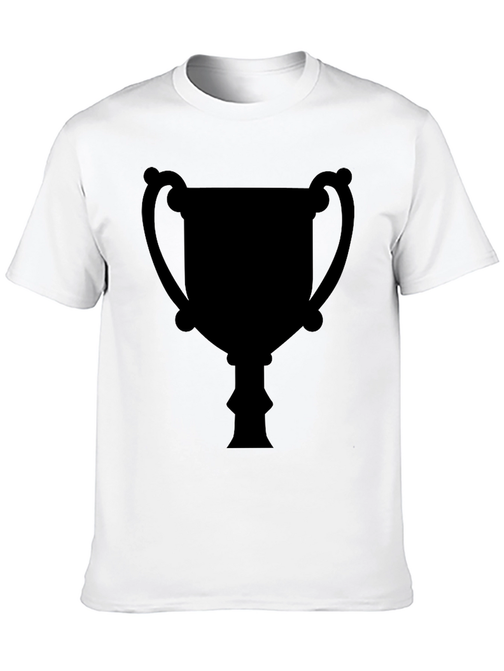 Mens Black Trophy Graphic Tee - Casual Style