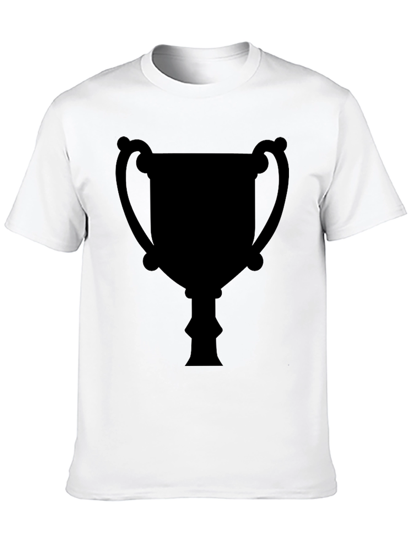 Mens Black Trophy Graphic Tee - Casual Style