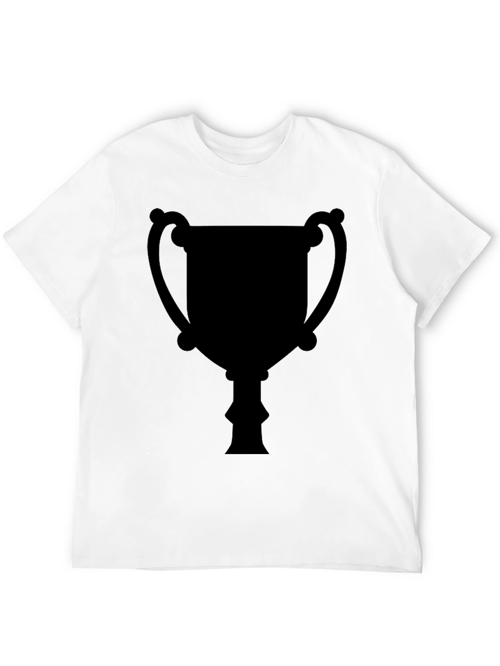 Mens Black Trophy Graphic Tee - Casual Style