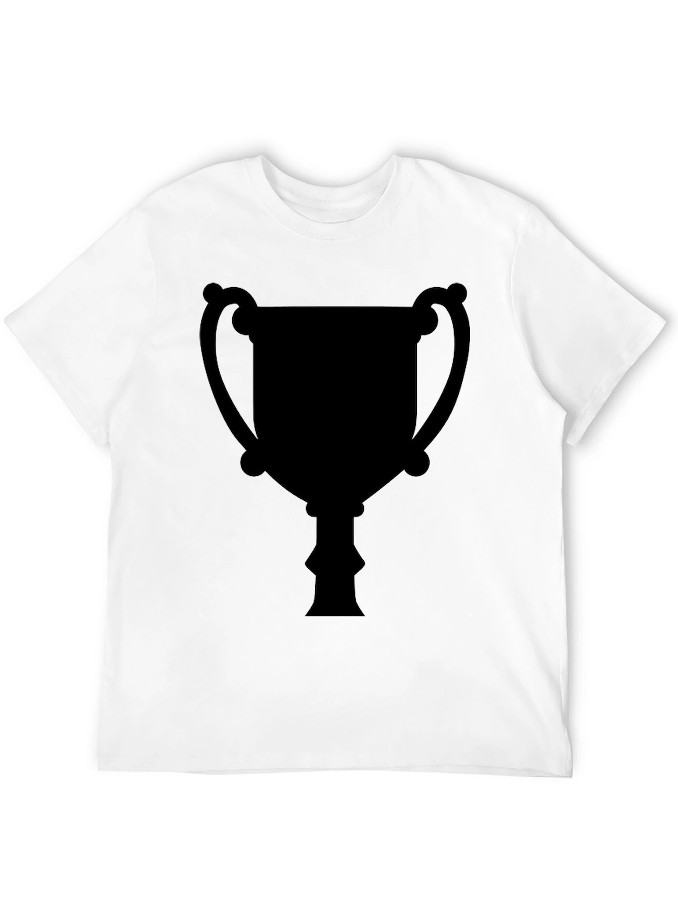 Mens Black Trophy Graphic Tee - Casual Style