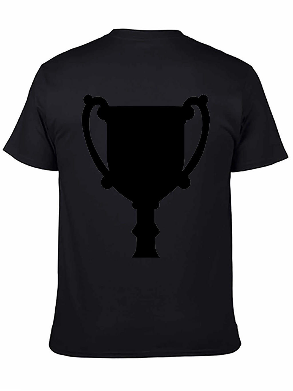 Mens Black Trophy Graphic Tee - Casual Style