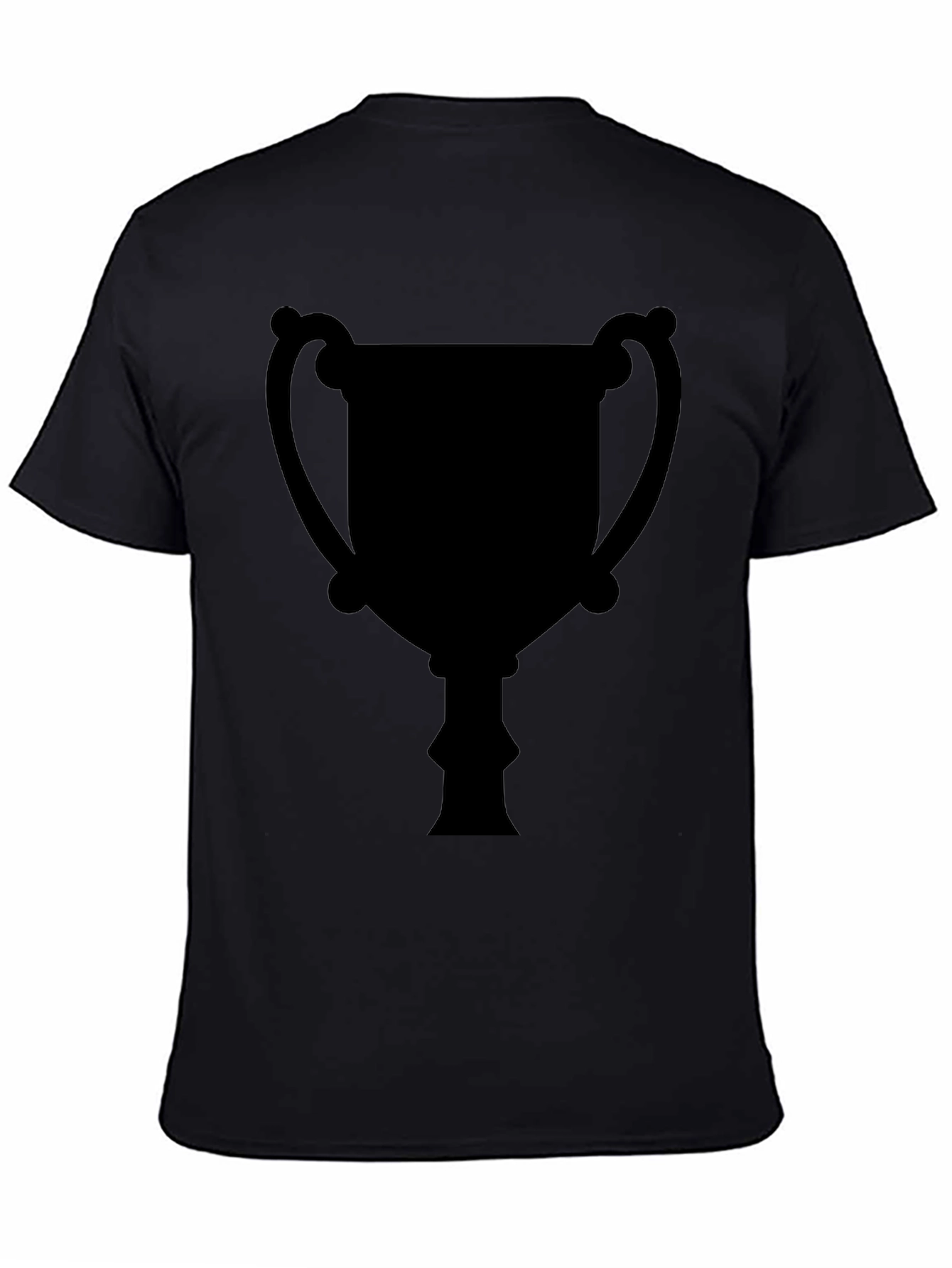 Mens Black Trophy Graphic Tee - Casual Style