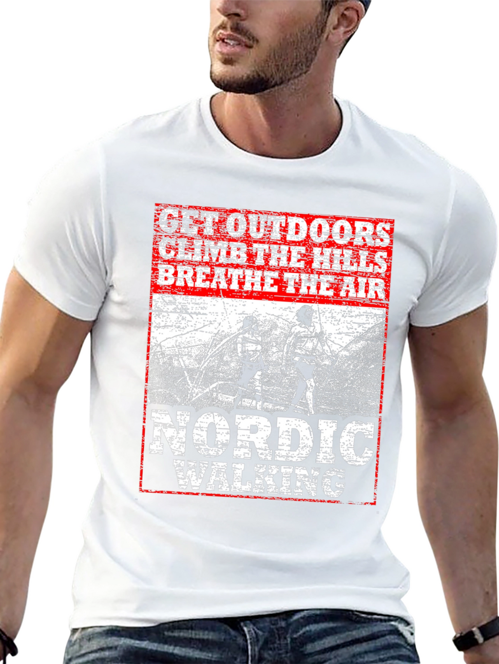 Nordic Walking Outdoor Adventure T-Shirt