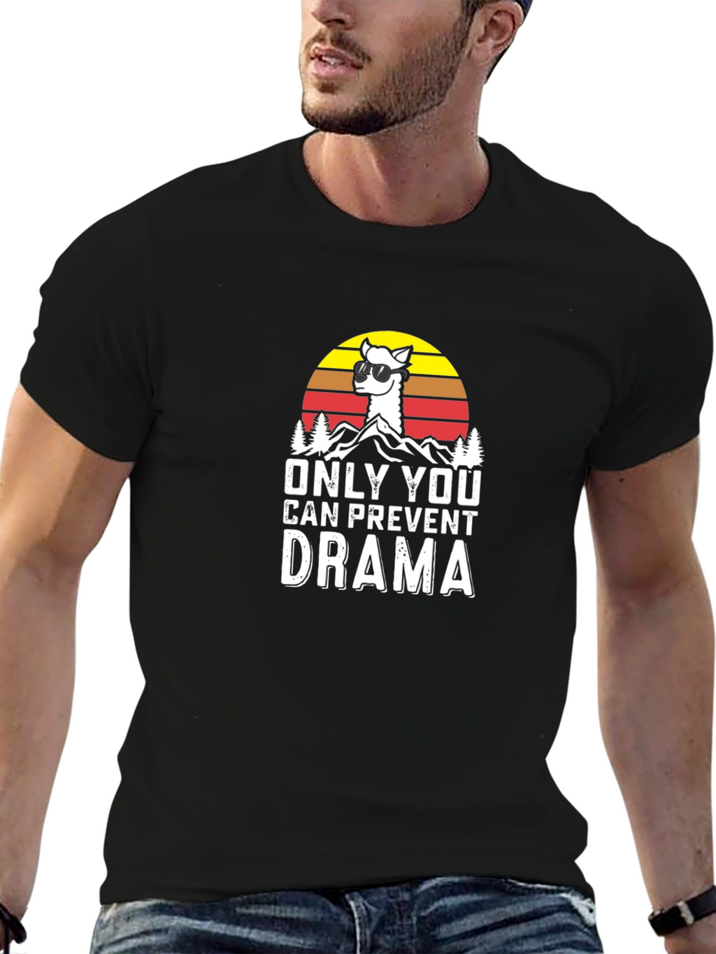 Only You Can Prevent Drama Llama Graphic Tee