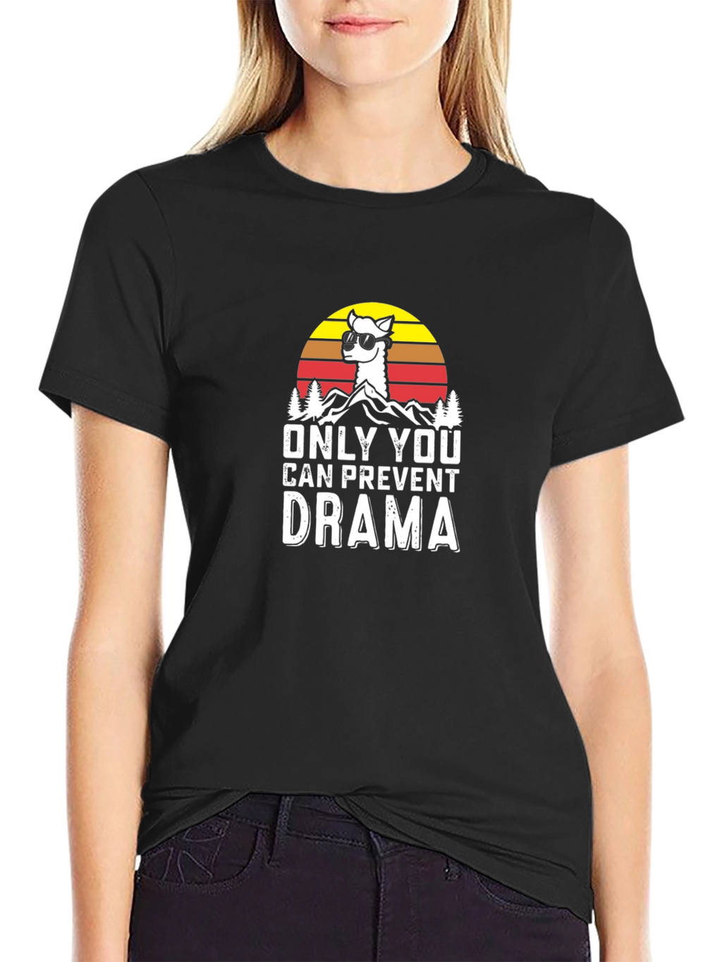 Only You Can Prevent Drama Llama Graphic Tee