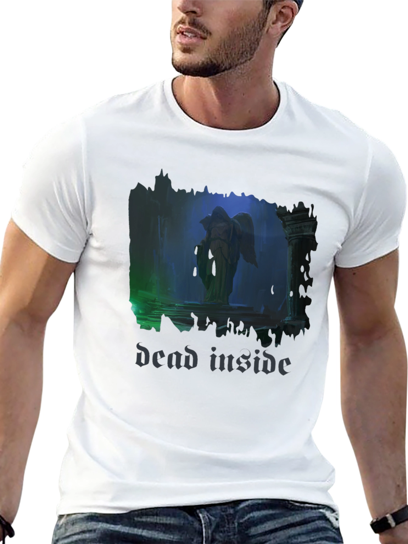 Dead Inside Angel T-Shirt - Gothic Style