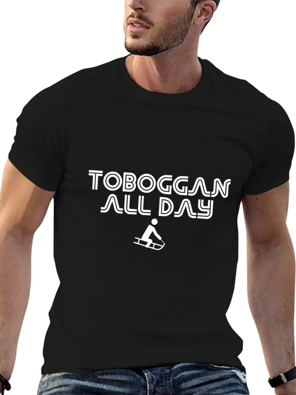 Toboggan All Day Graphic Tee - Black Cotton