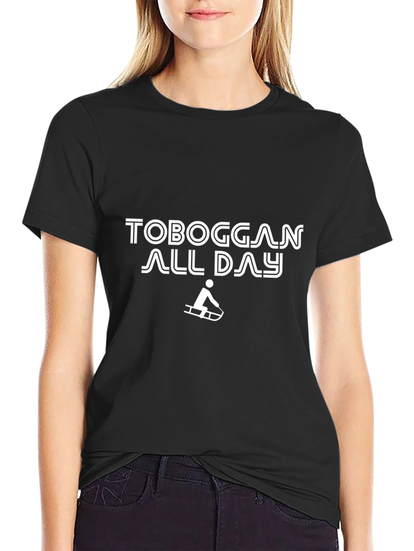 Toboggan All Day Graphic Tee - Black Cotton