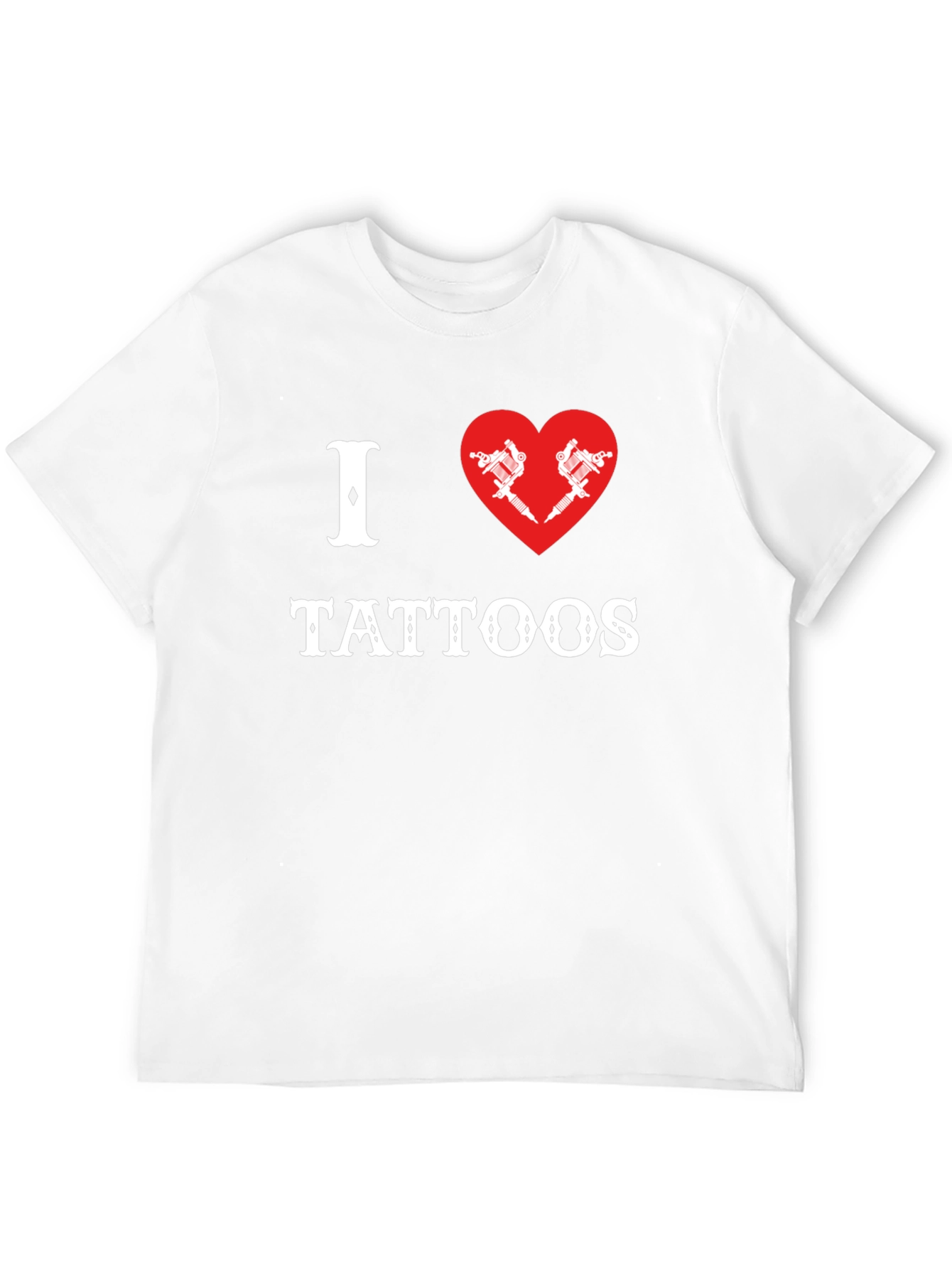 I Heart Tattoos Graphic Tee - Black Cotton