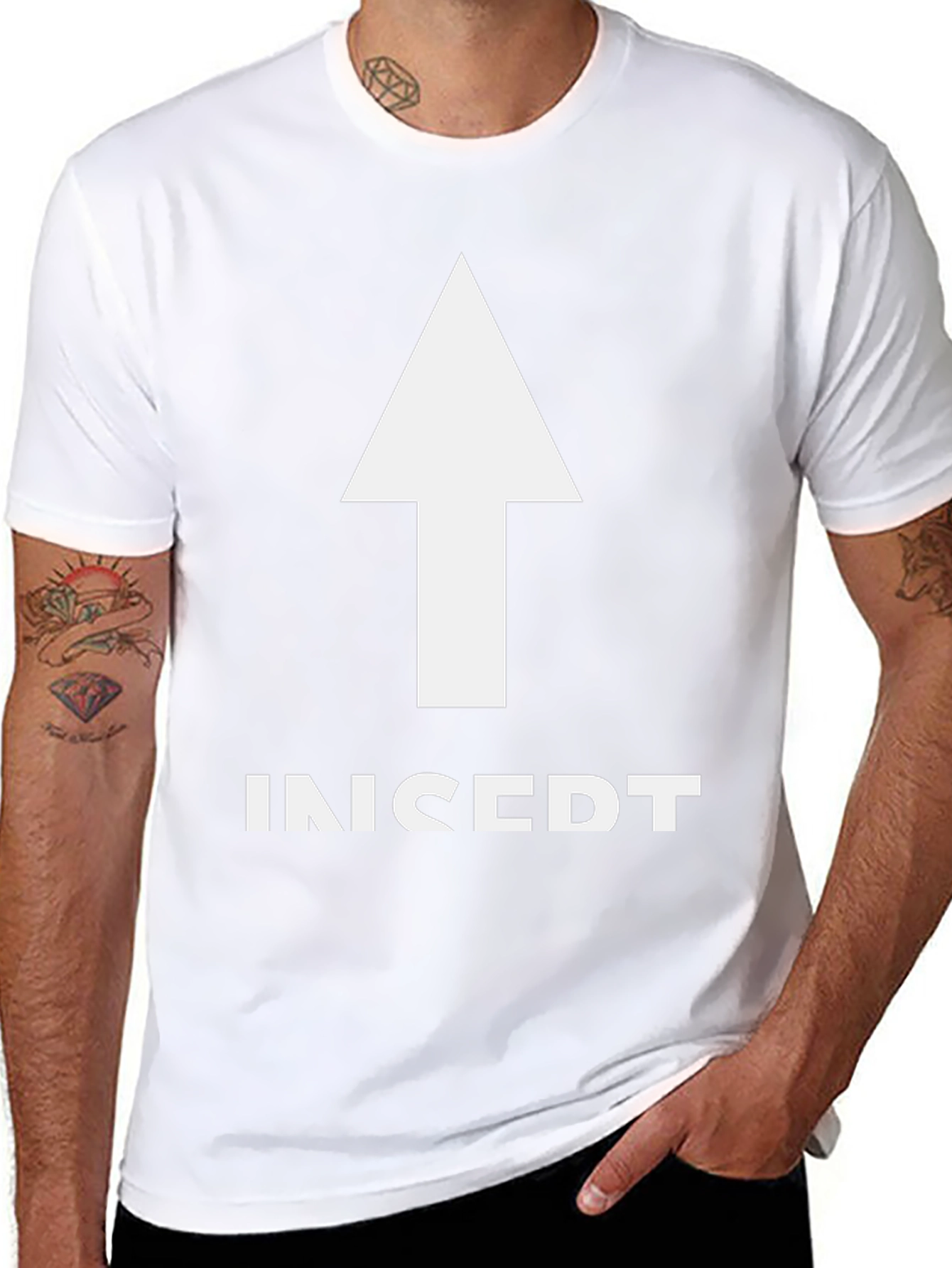 Insert Arrow T-Shirt - Fun Graphic Tee