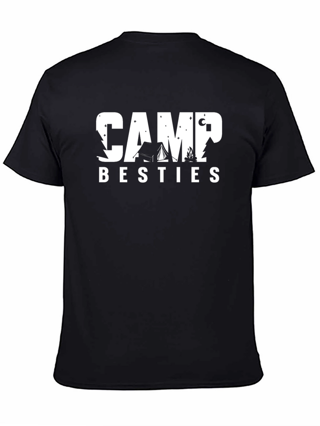 Camp Besties Graphic Tee - Black Camping Shirt