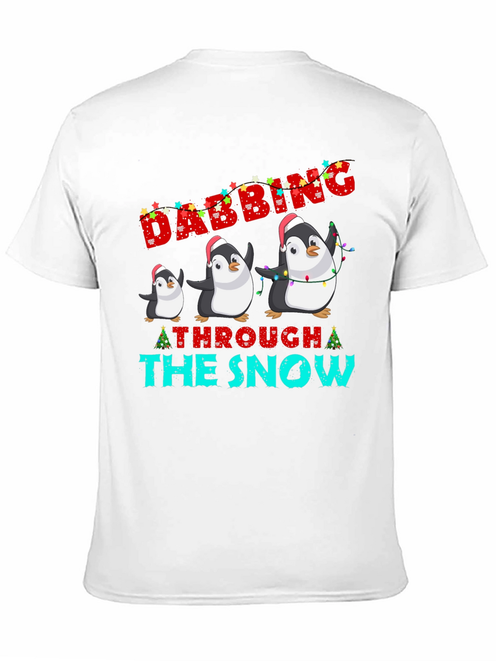 Festive Dabbing Penguin Christmas T-Shirt