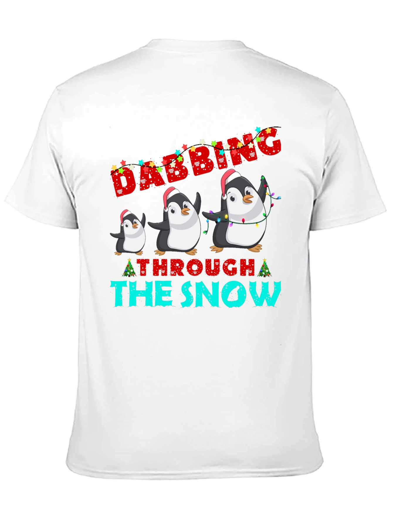 Festive Dabbing Penguin Christmas T-Shirt