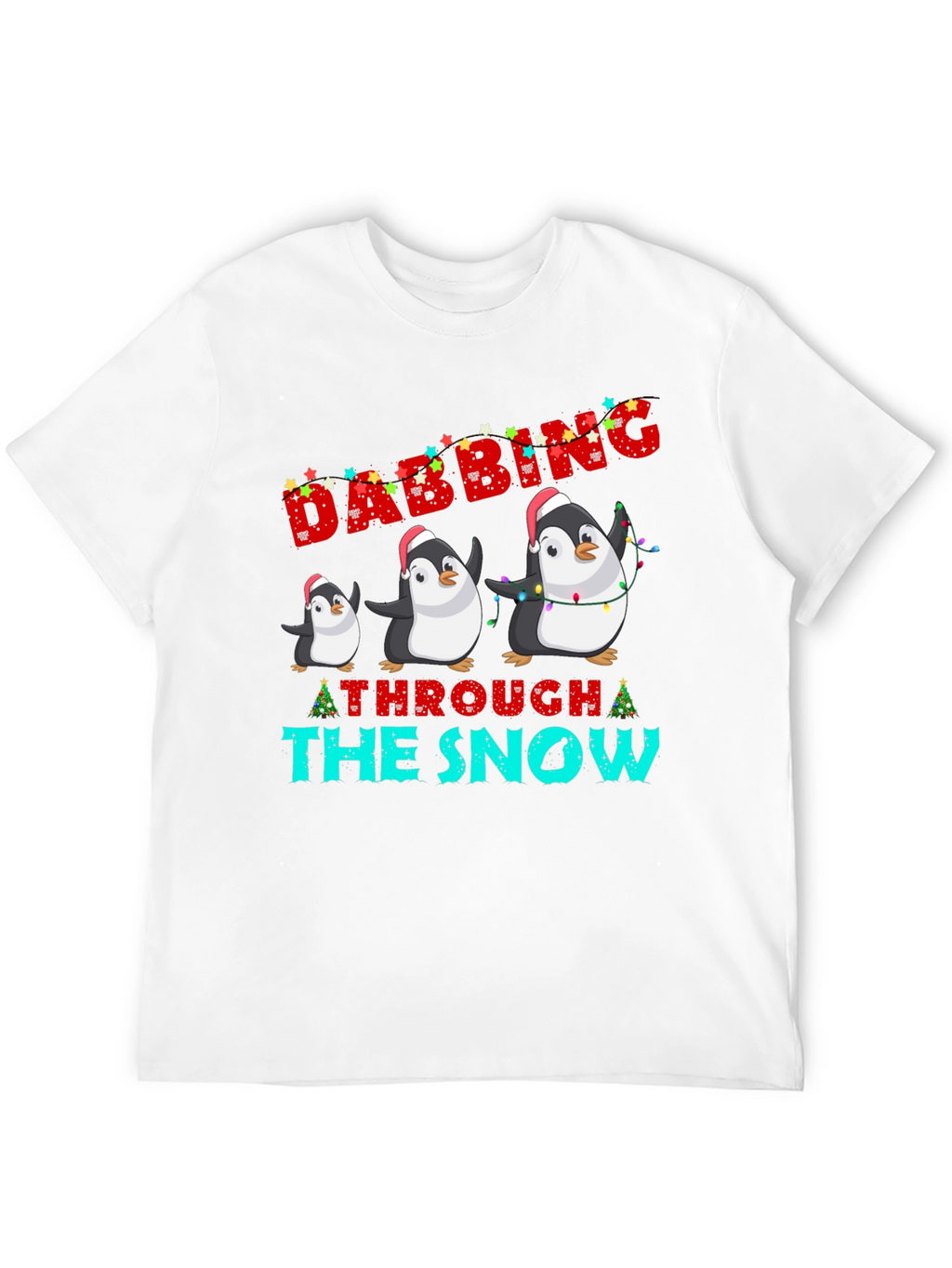 Festive Dabbing Penguin Christmas T-Shirt