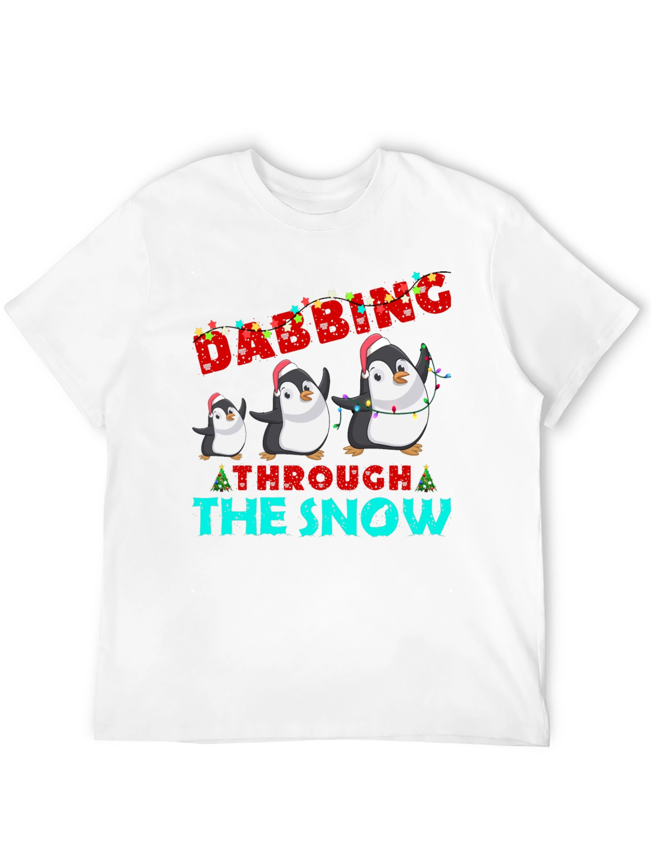 Festive Dabbing Penguin Christmas T-Shirt