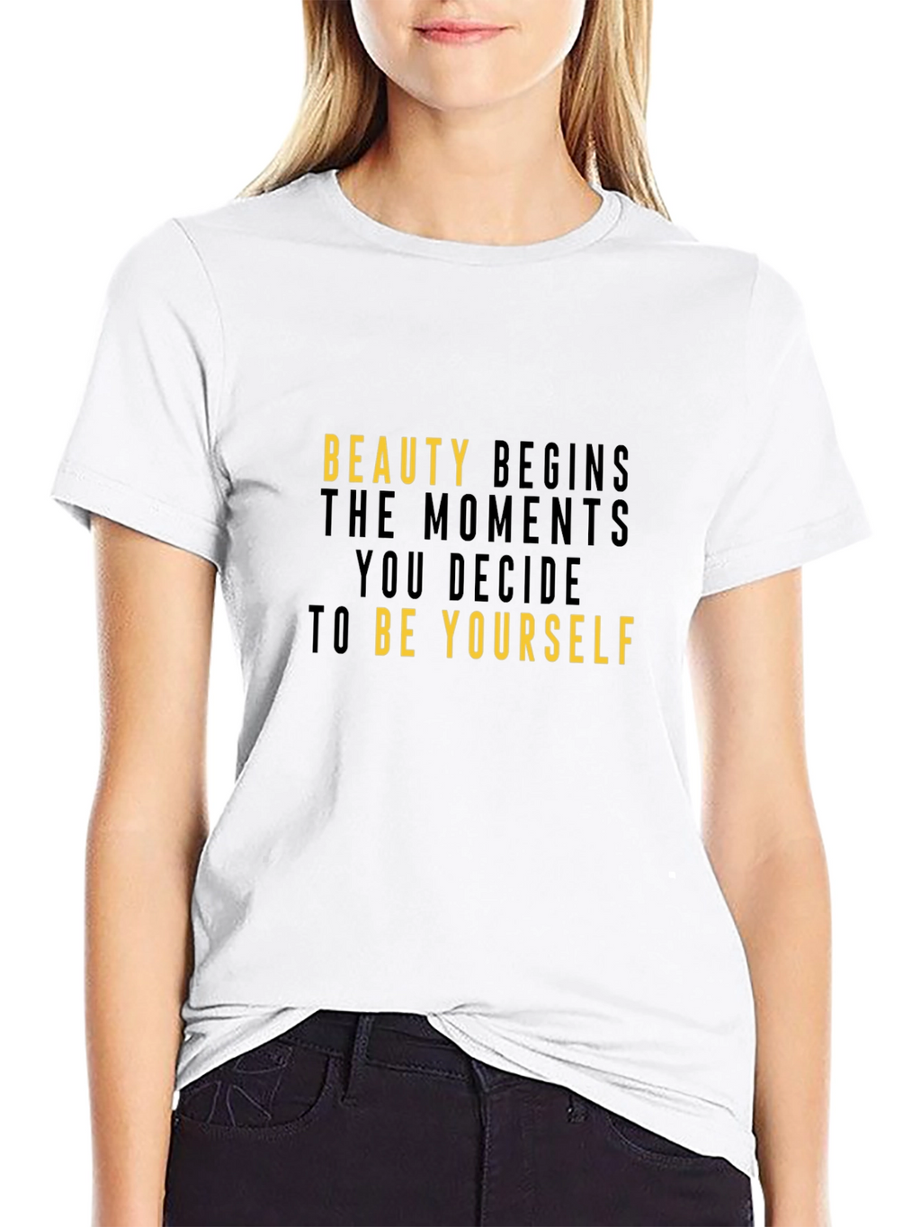 Inspirational Beauty Begins T-Shirt