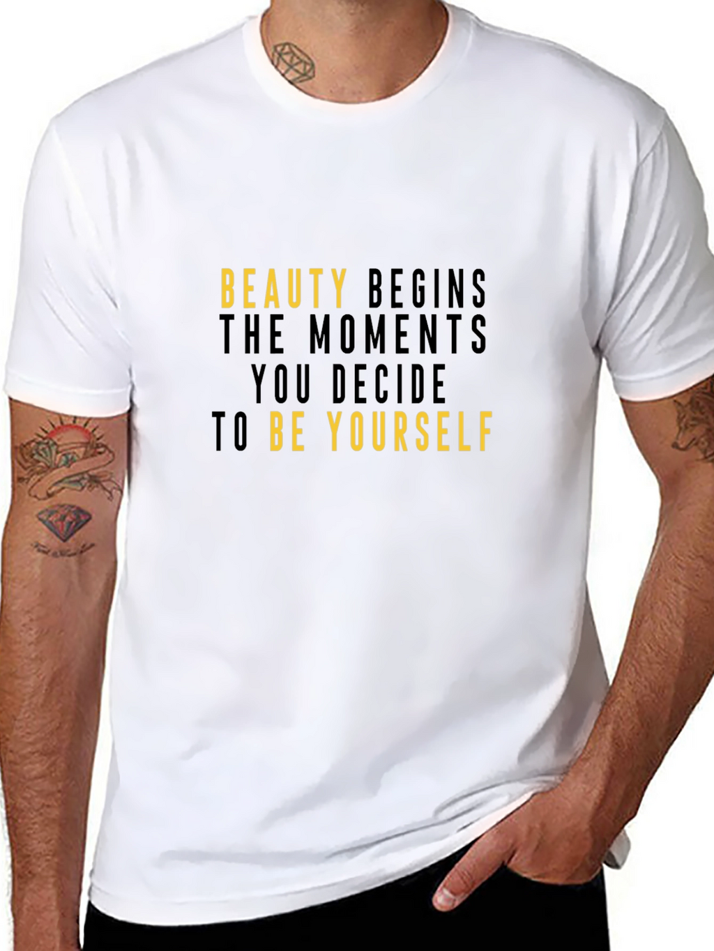 Inspirational Beauty Begins T-Shirt