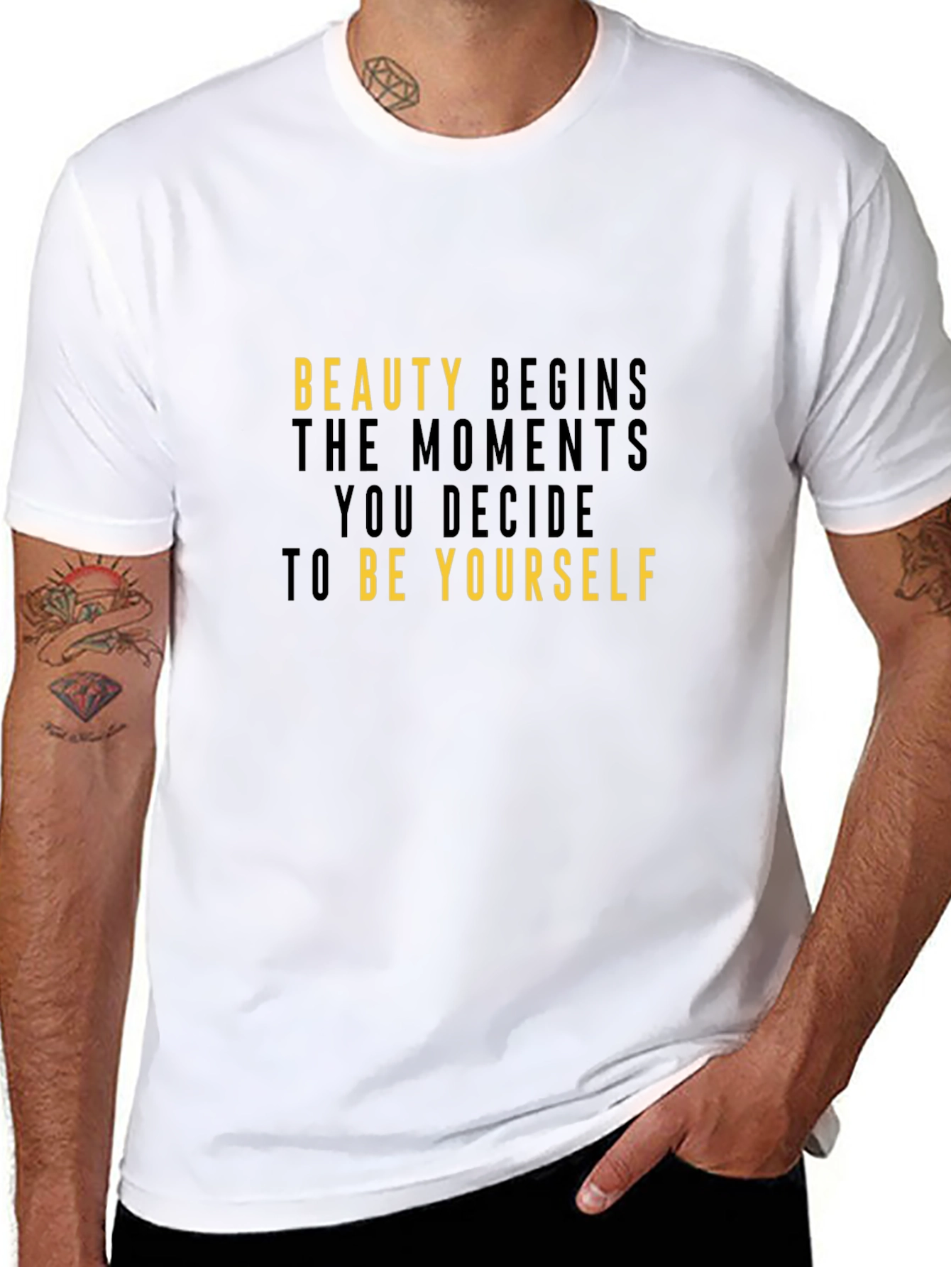 Inspirational Beauty Begins T-Shirt